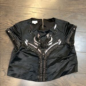 Temperley London Black Embellished Blouse